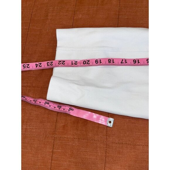 Spanx White Womens cropped  Pants Size small  Cotton - Picture 7 of 9